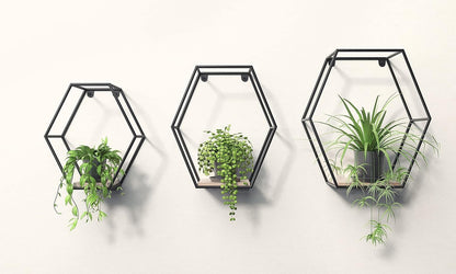 ÉTAGÈRES MURALES HEXAGONALES – STYLE ET ORGANISATION