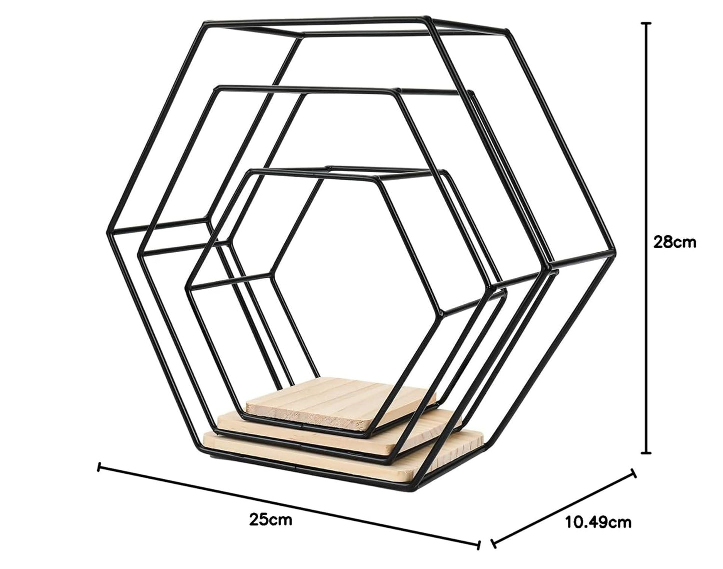ÉTAGÈRES MURALES HEXAGONALES – STYLE ET ORGANISATION