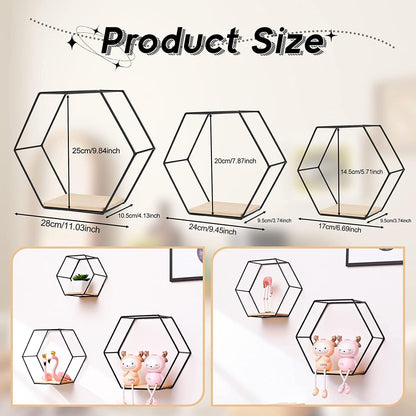 ÉTAGÈRES MURALES HEXAGONALES – STYLE ET ORGANISATION