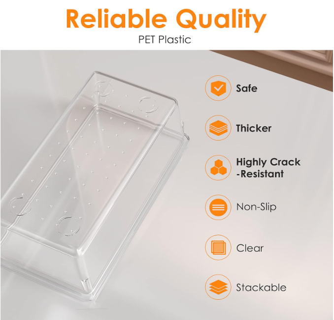Clear Drawer Organizer Set – 25 Pieces